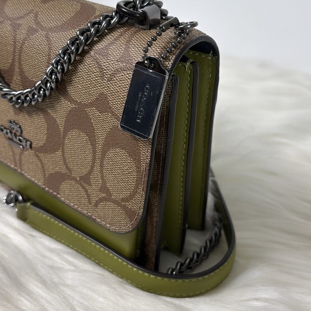 NWT Coach Mini Klare Crossbody In Signature Canvas Purse - Picture 2 of 7